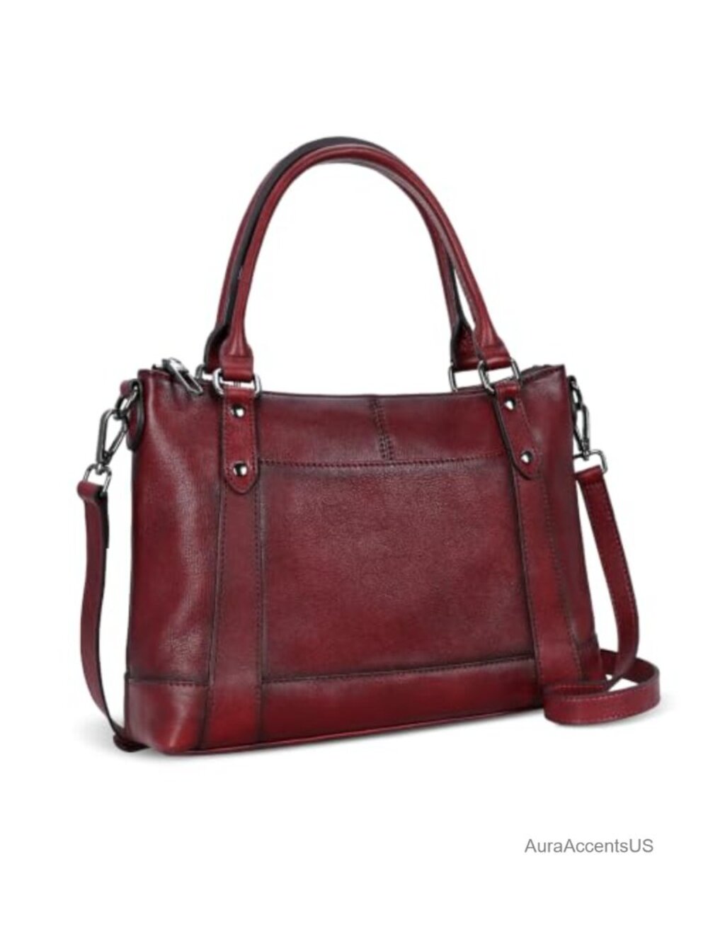 Genuine Cowhide Leather Crossbody Shoulder Satchel Bag Everyday